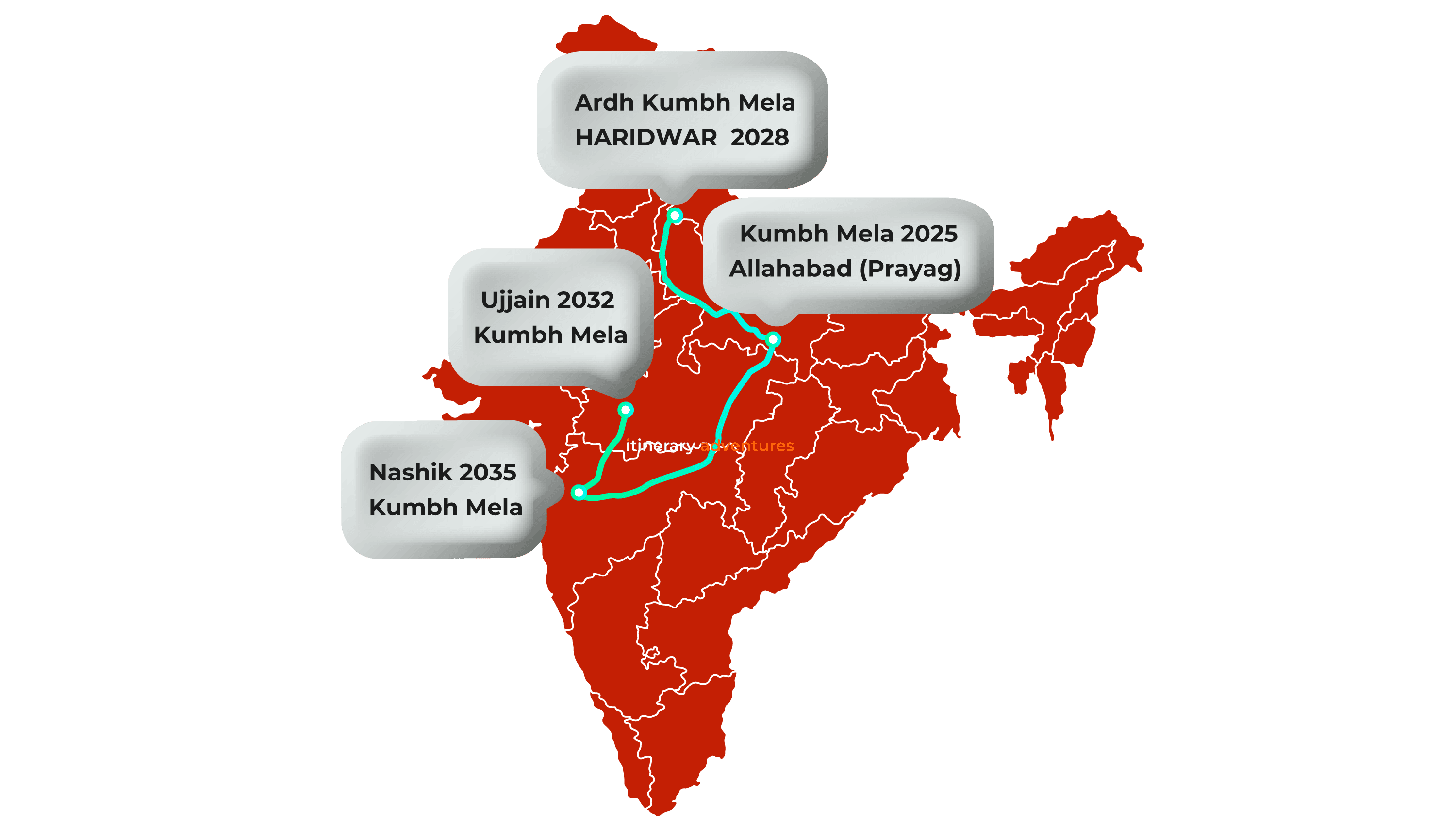 Kumbh mela map