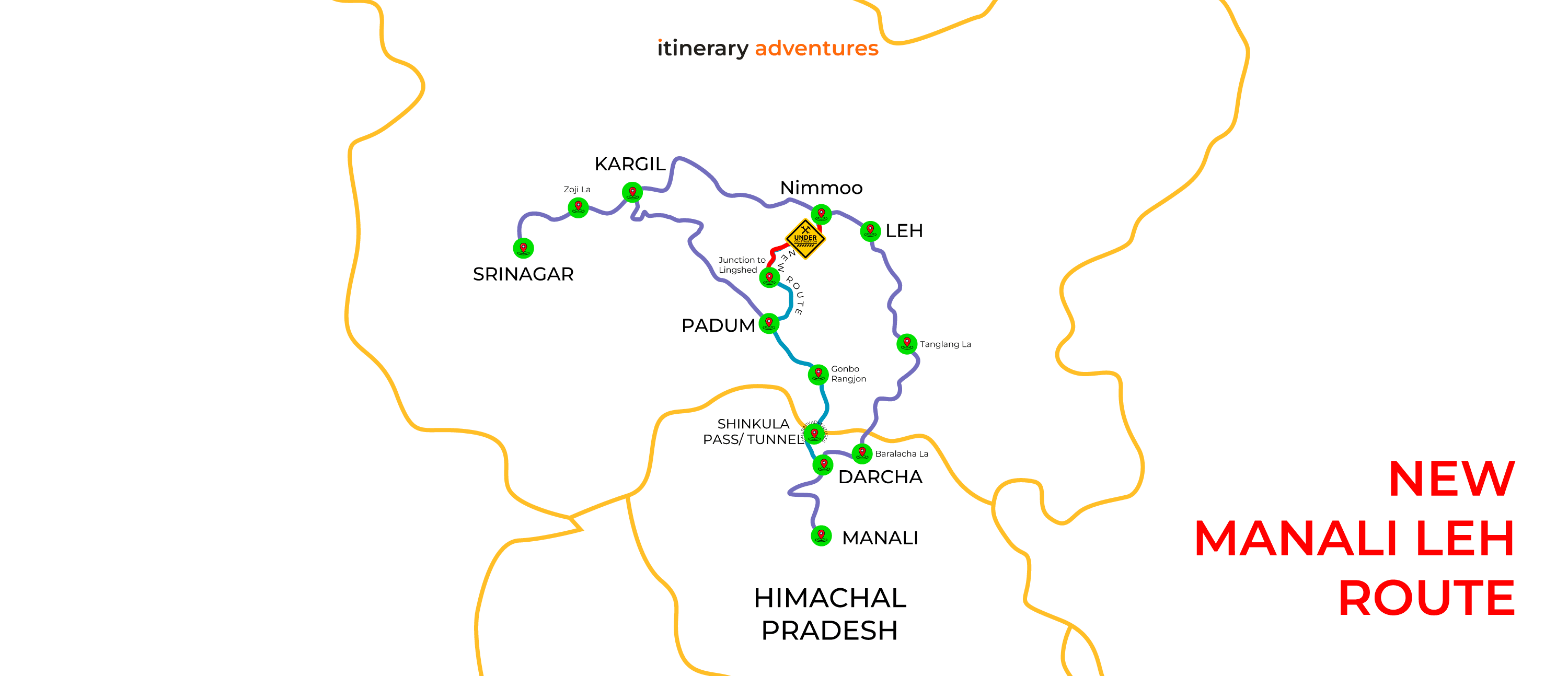 manali to leh via shinkula tunnel/pass padum nimmoo